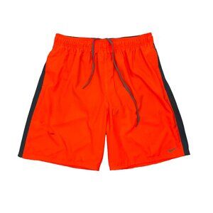 Nike Neon Bright Orange Swimwear Swim Shorts Trunks Mens L NEW NWT